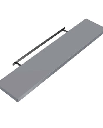 Væghylde Svævehylde 70cm Grå   Beslag