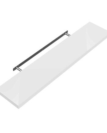Væghylde Svævehylde 70 Cm Højglans Hvid   Beslag