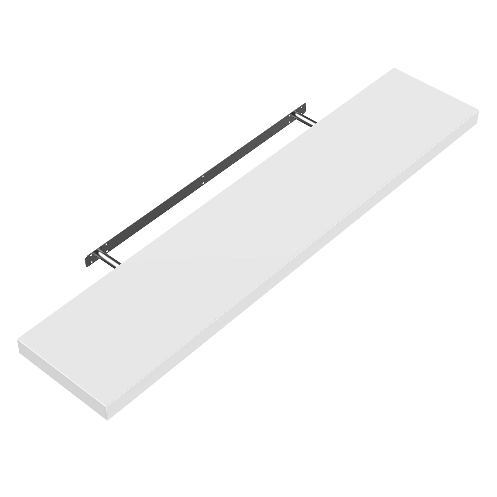 Væghylde Svævehylde 90cm  Hvid   Beslag