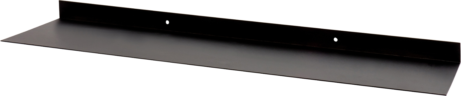 Væghylde Woood Riley   Mat Sort Metal   Minimalistisk Opbevaringshylde 50   15 Cm