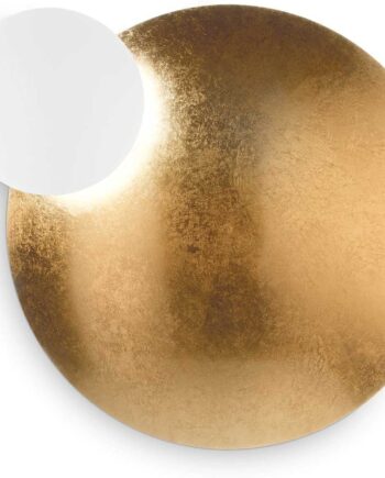 Væglampe Ideal Lux Eclissi Led Metal Guld Hvid ø65x12cm Varm 3000k 2630 Lm Ip20