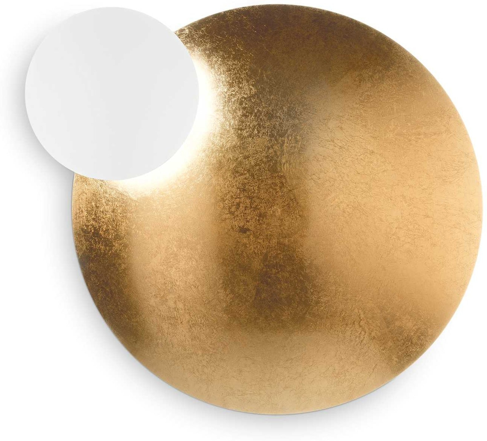 Væglampe Ideal Lux Eclissi Led Metal Guld Hvid ø65x12cm Varm 3000k 2630 Lm Ip20