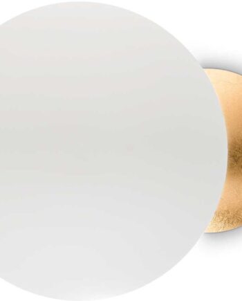 Væglampe Ideal Lux Eclissi Led ø30 Cm Guld Hvid