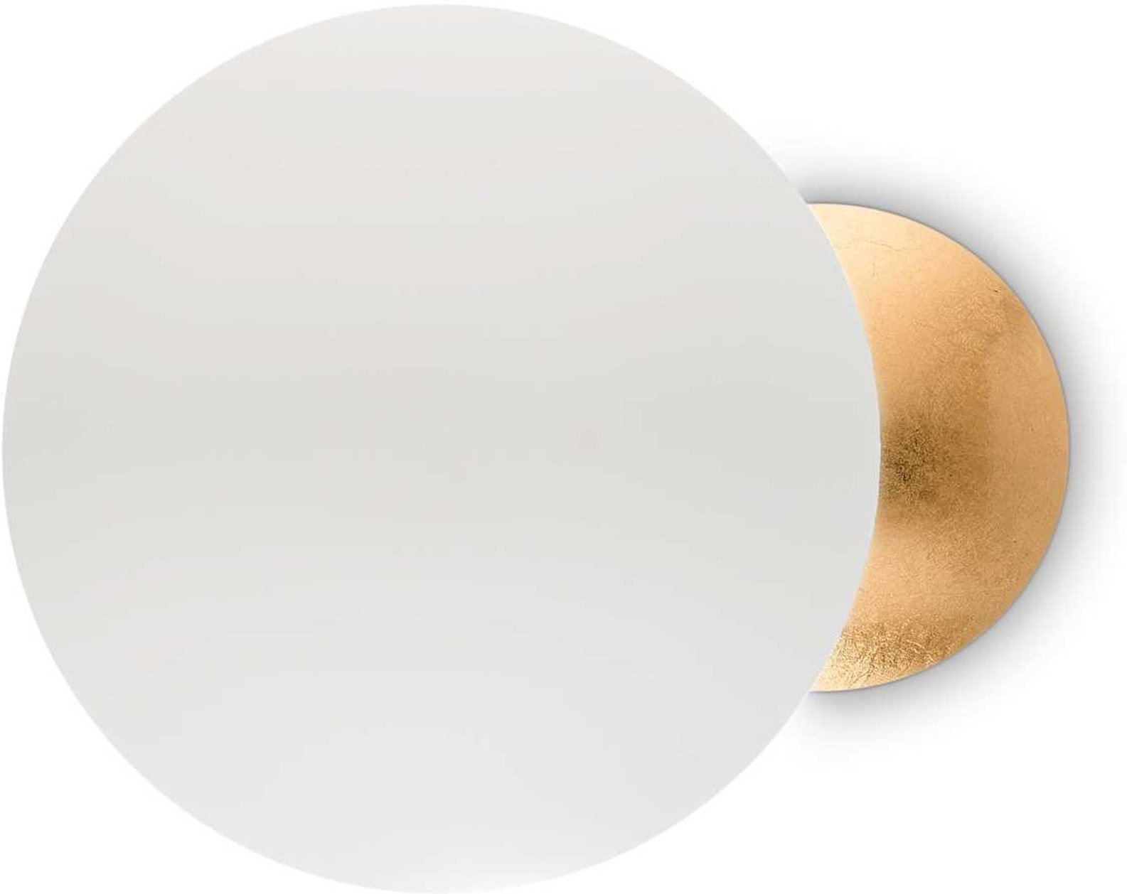 Væglampe Ideal Lux Eclissi Led ø30 Cm Guld Hvid