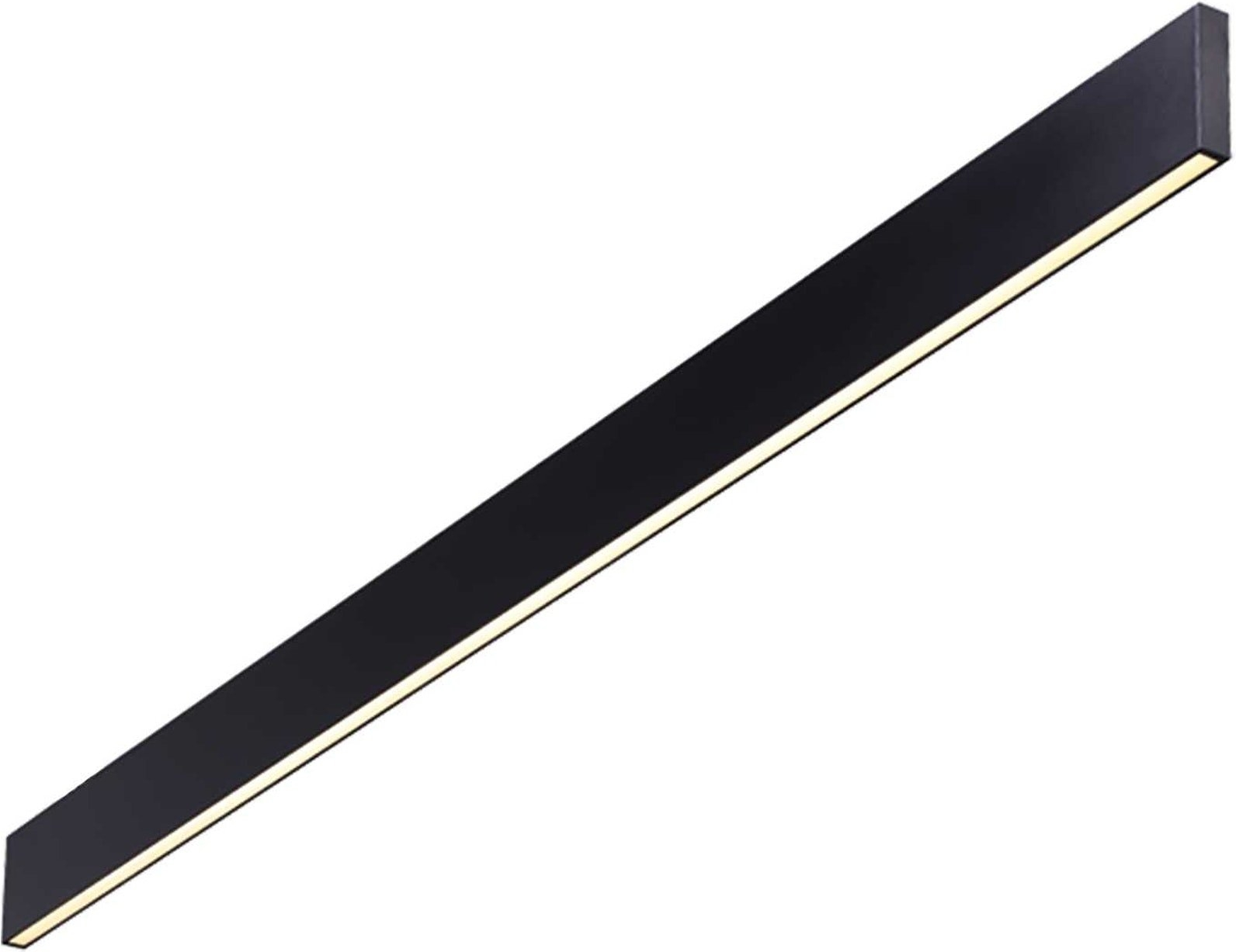 Væglampe Ideal Lux Linus Led Vægarmatur Indendørs 34w 3850 Lm 4000k Sort Aluminium 120 Cm Ip20