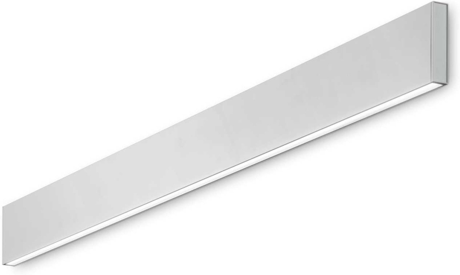 Væglampe Ideal Lux Linus Slank Led Vægbelysning 3850 Lm 4000   Hvid 120 Cm Aluminium Ip20