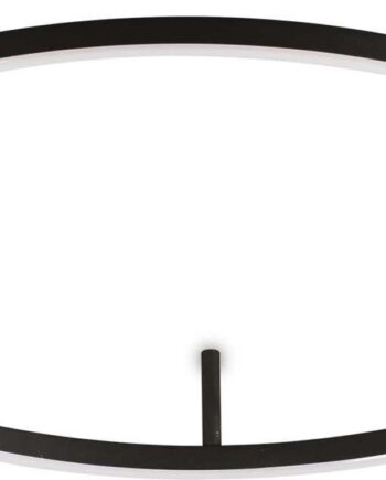 Væglampe Ideal Lux Oracle Slim ø70   H7 Cm Integreret Led 3050 Lm Ip20 Sort