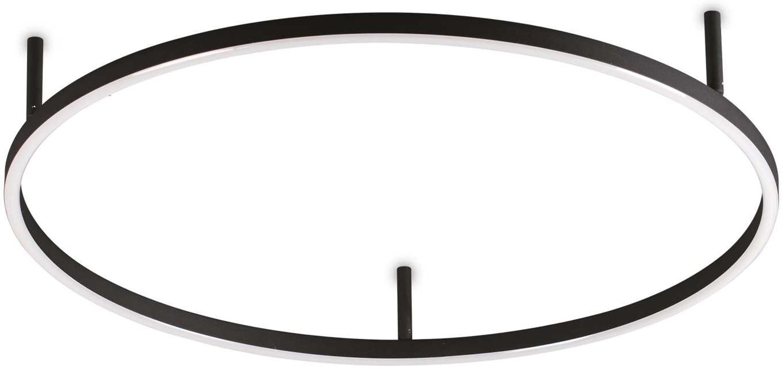 Væglampe Ideal Lux Oracle Slim ø70   H7 Cm Integreret Led 3050 Lm Ip20 Sort