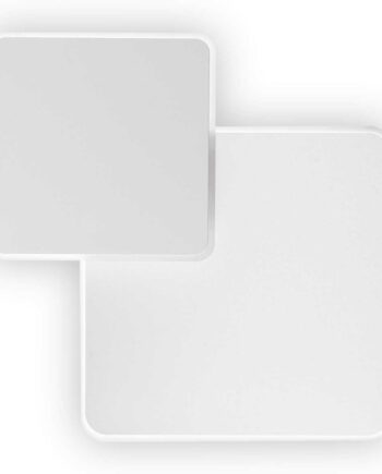 Væglampe Ideal Lux Pouche Led Firkantet Hvid Metal 25x25x5 Cm