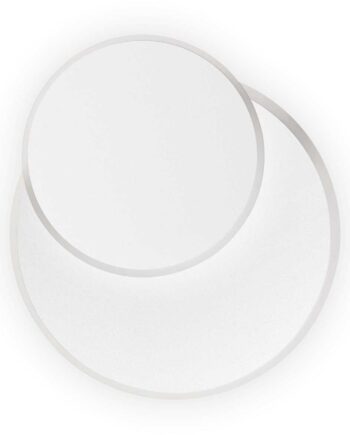Væglampe Ideal Lux Pouche Rund ø25 Cm Hvid Indendørs Led