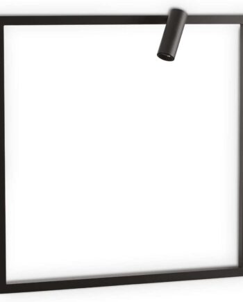 Væglampe Ideal Lux Syntesi Led Sort Metal L61   H60   B15 Cm