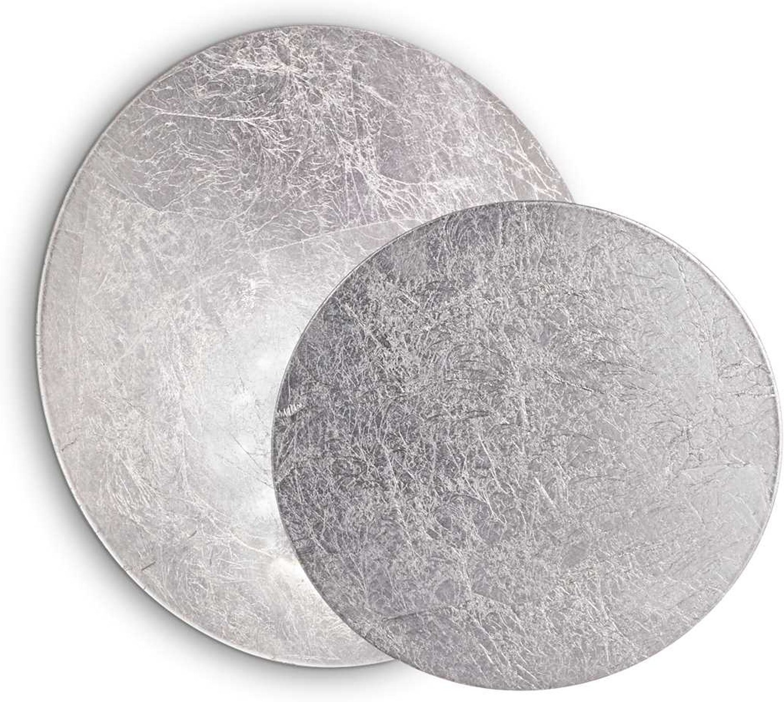 Væglampe Ideal Lux Tick   Sølv   Led Varm Hvid 6w 600 Lm ø18 Cm