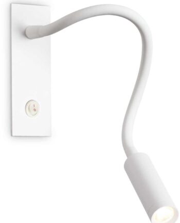 Væglampe Læselampe Ideal Lux Io H12xb26xl4 5cm Led 3w 3000k 300lm Hvid