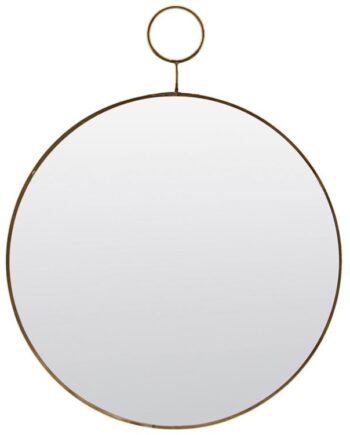 Vægspejl Loop House Doctor ø32 Cm Messingramme Elegant Design Til Stue Og Soveværelse