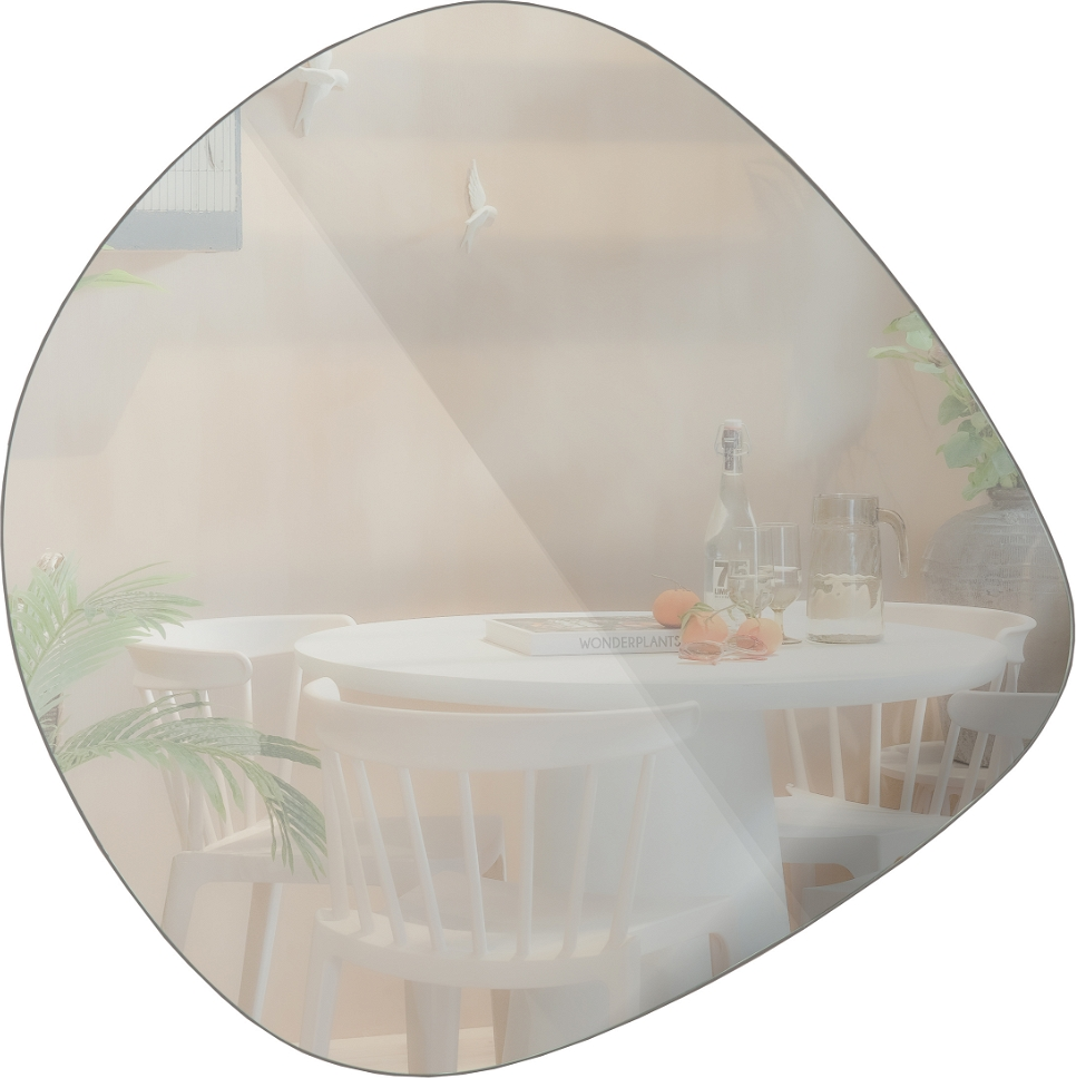 Vægspejl Woood Exclusive Philou 60   59 Cm Sort Ultratynd Metalramme