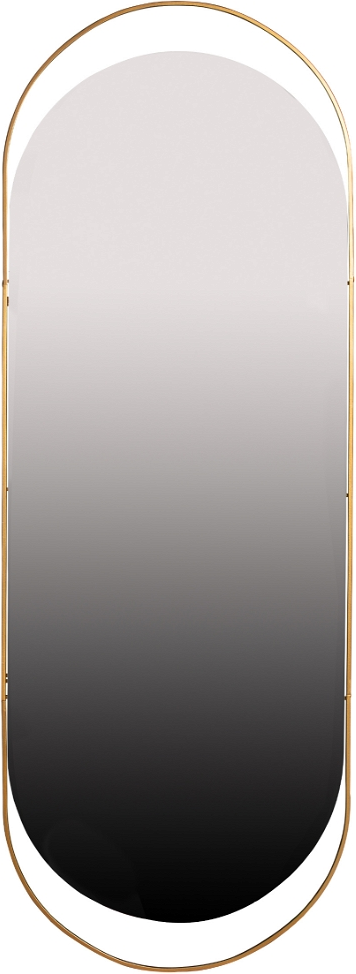 Vægspejl Woood Sanou   168x60 Cm Antik Messing Jernramme
