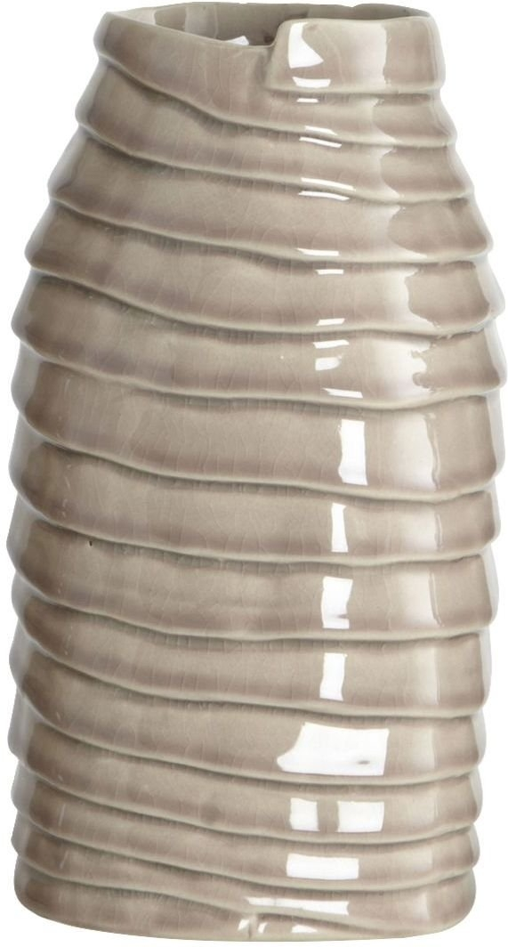 Vase House Doctor Layers Grå Fajance ø11 H21 Cm Dekorationsvase