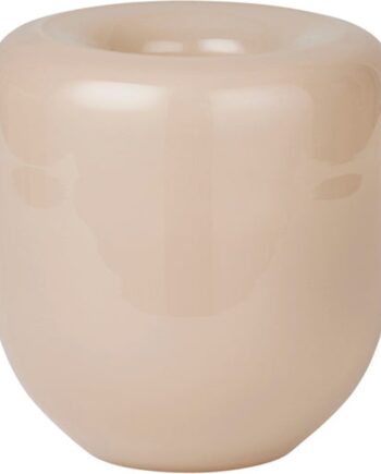 Vase Kristina Dam Opal Mundblæst Glas Beige ø14x16 Cm