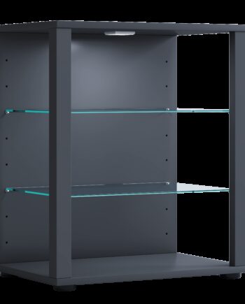 Vcm Nordic Glasol   Vitrineskab       Glashylder Antracitgrå Træ