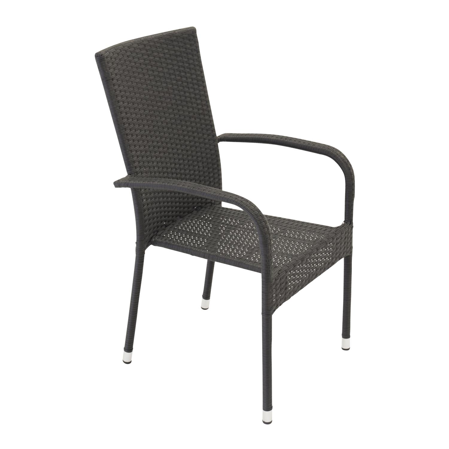 Venture Design Anna Havestol Armlæn Sort Rattan Og Stål