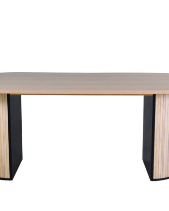 Venture Design Bianca Spisebord  Oval Hvidkalket Finér  200x90