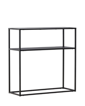 Venture Design Bogóta Sidebord       Hylde Glas Og Sort Stål  80x30