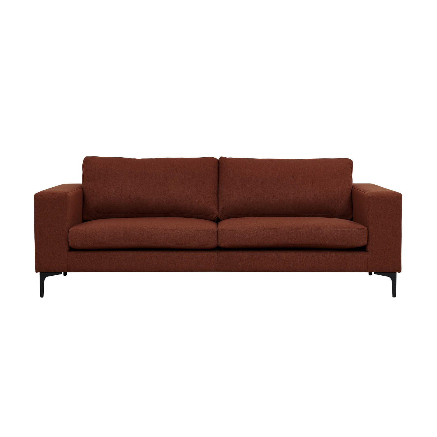 Venture Design Bolero   Pers  Sofa Rust Polyester Og Sort Metal