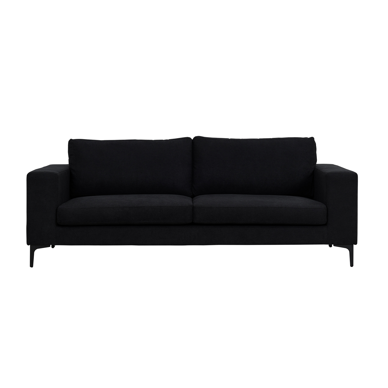 Venture Design Bolero   Pers  Sofa Sort Polyester Og Sort Metal