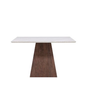 Venture Design Cael Spisebord  Kvadratisk Mdf Med Stenlook Og Mocca 3d Papir  120x120x75