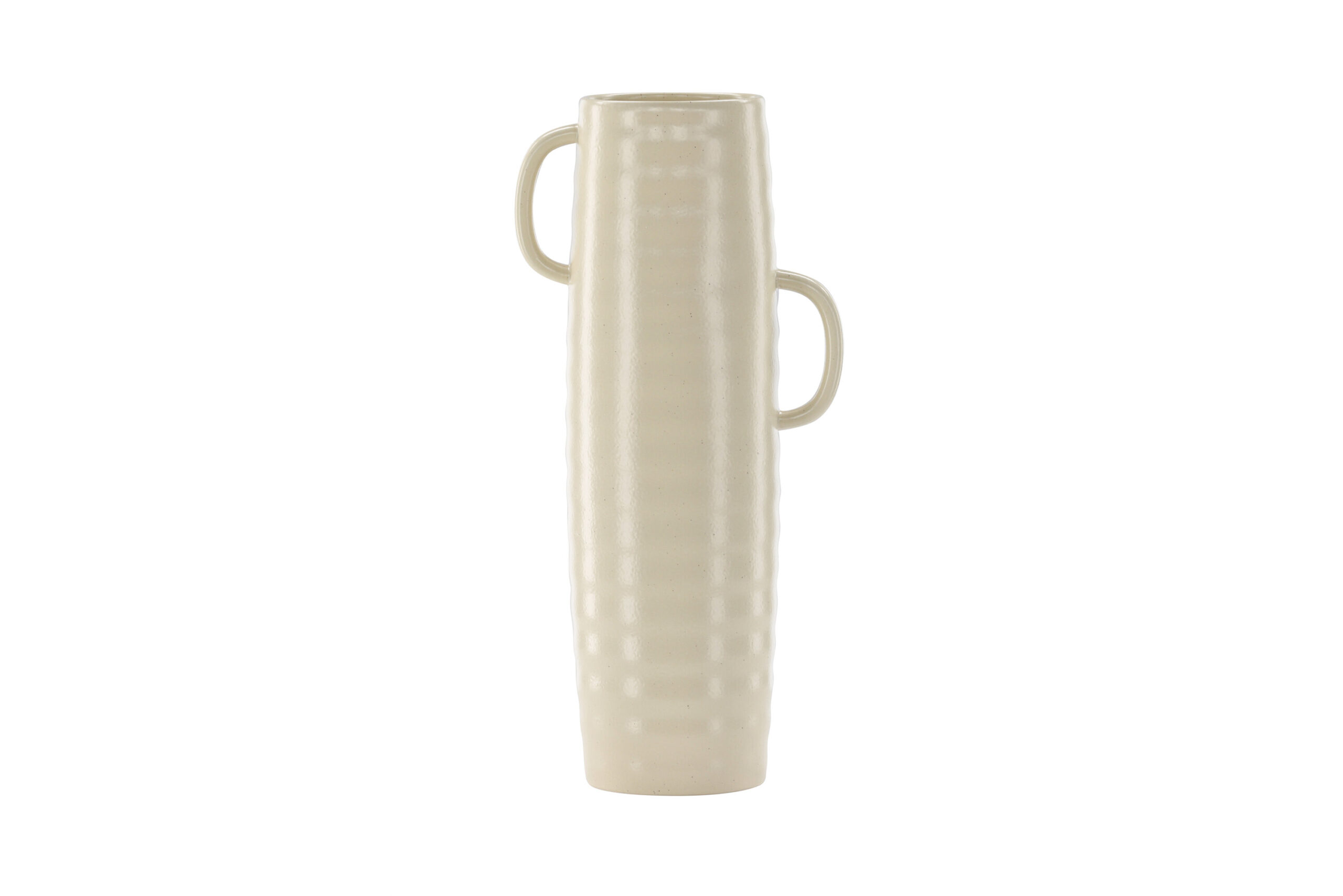 Venture Design Cent Vase Hanke Beige Sorte Prikker Stentøj 19x13x41