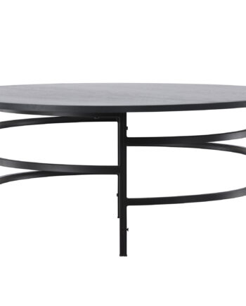 Venture Design Copenhagen Sofabord  Rund Sort Mdf Og Sort Metal  ø100