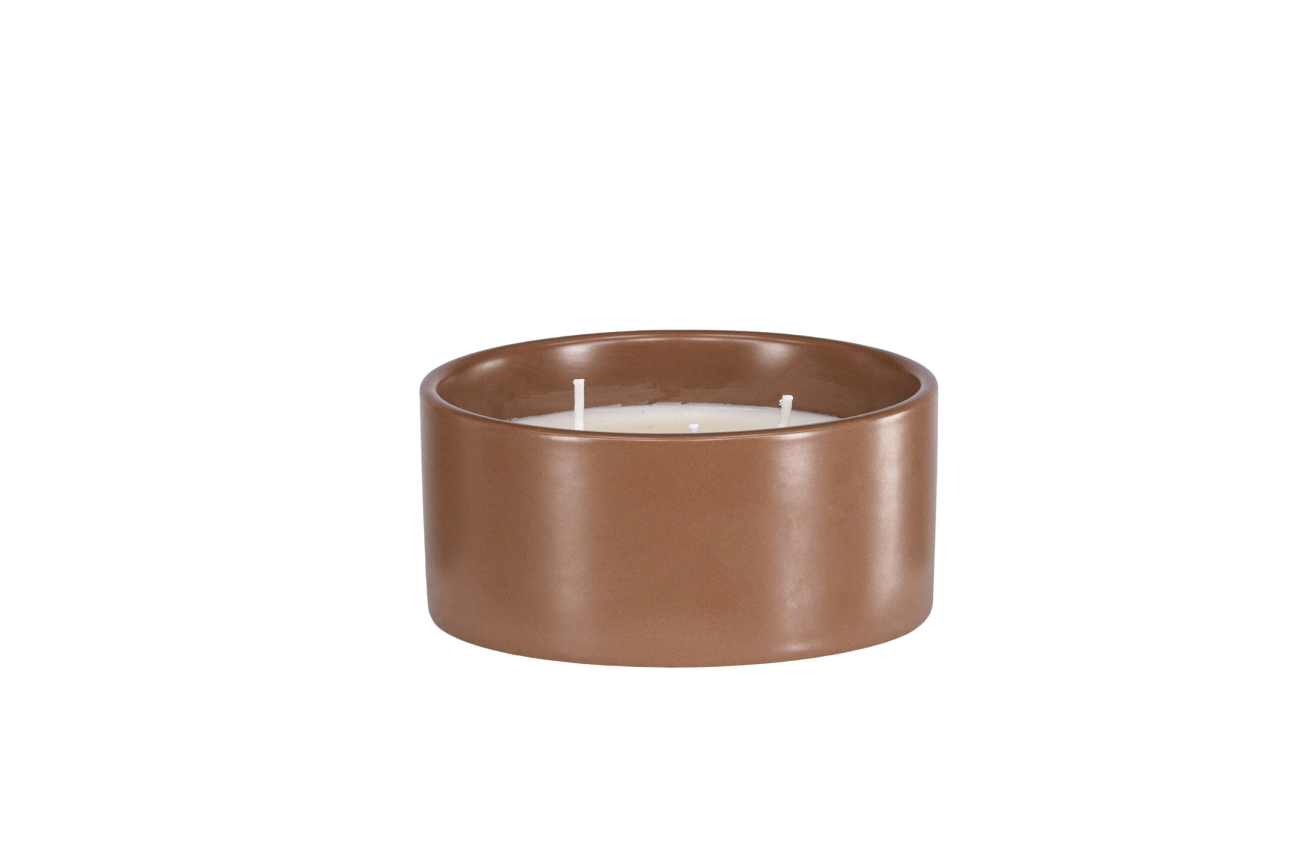 Venture Design Douglas Duftlys Rund 25 Sojavoks 25 Paraffin Brun Keramik D13xh6