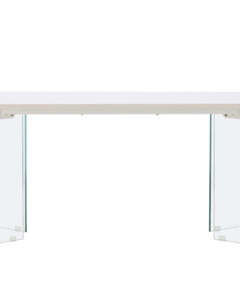 Venture Design Ester Spisebord  Rektangulær Lysegrå Betonlook Mdf Og Glas  100x180