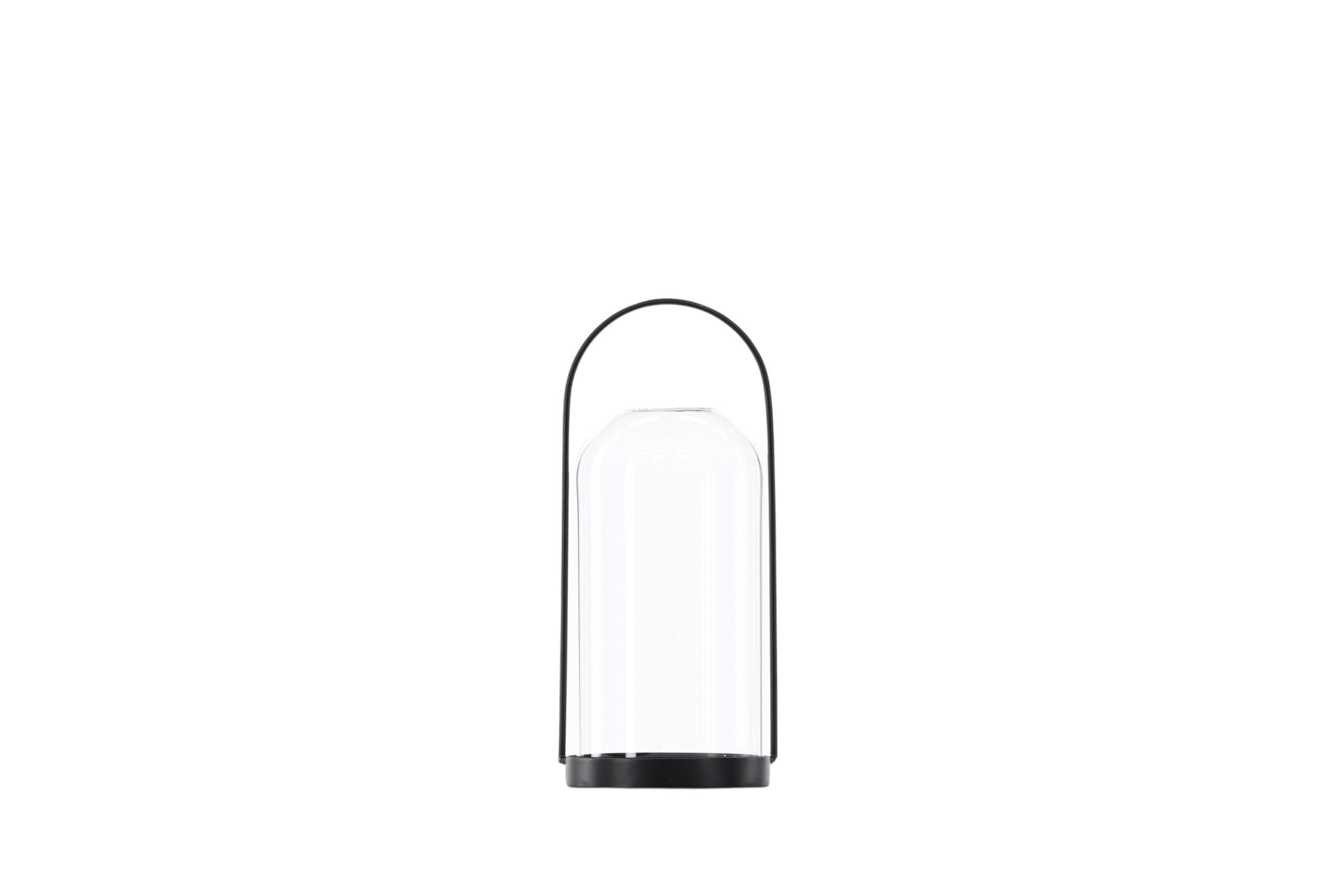 Venture Design Flora Lysestage Klar Glas Og Sort Jern  H25x11