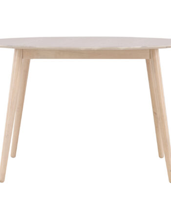 Venture Design Flora Spisebord  Rund Hvidvasket Finér Og Gummitræ  ø120