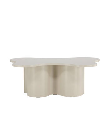 Venture Design Flow Sofabord  Organisk Mdf Med Beige Pu-lak   120x80x45