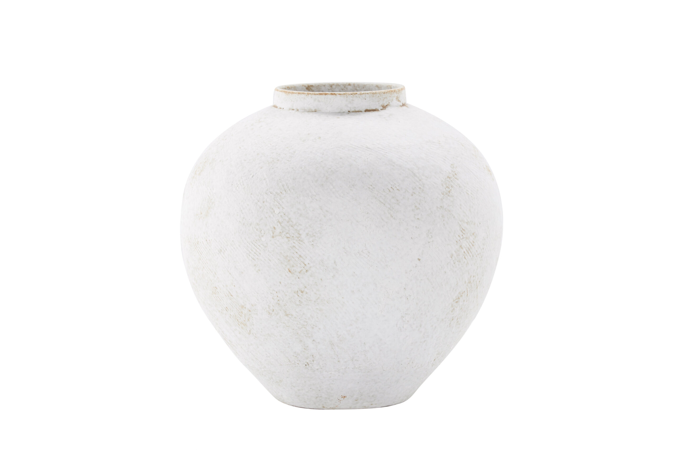 Venture Design Globe Vase Rund Beige Brun Keramik 13x28x29h