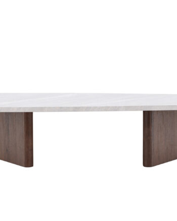 Venture Design Grönvik Sofabord Lysegrå Betonlook Og Mocca Mdf  130x65