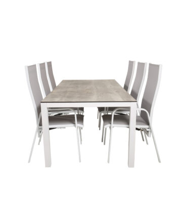 Venture Design Havesæt     Llama Bord  205x100  Og   Copacabana Recliner Stole Laminat Alu