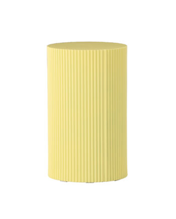 Venture Design Lenox Sidebord  Rund Lysegul Mdf  ø30