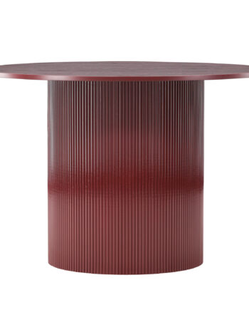 Venture Design Lenox Spisebord  Rund Bordeauxrød Finér Mdf  ø110
