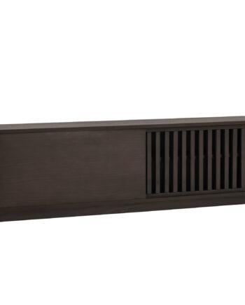 Venture Design Lugo Tv-bænk       Skydelåger Og Hylde Mocca Melamin  180x40