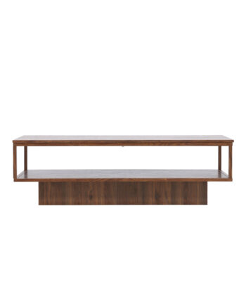 Venture Design Maglehem Sofabord       Hylde Mdf Og Stål Med Valnød 3d-papir  130x60x38