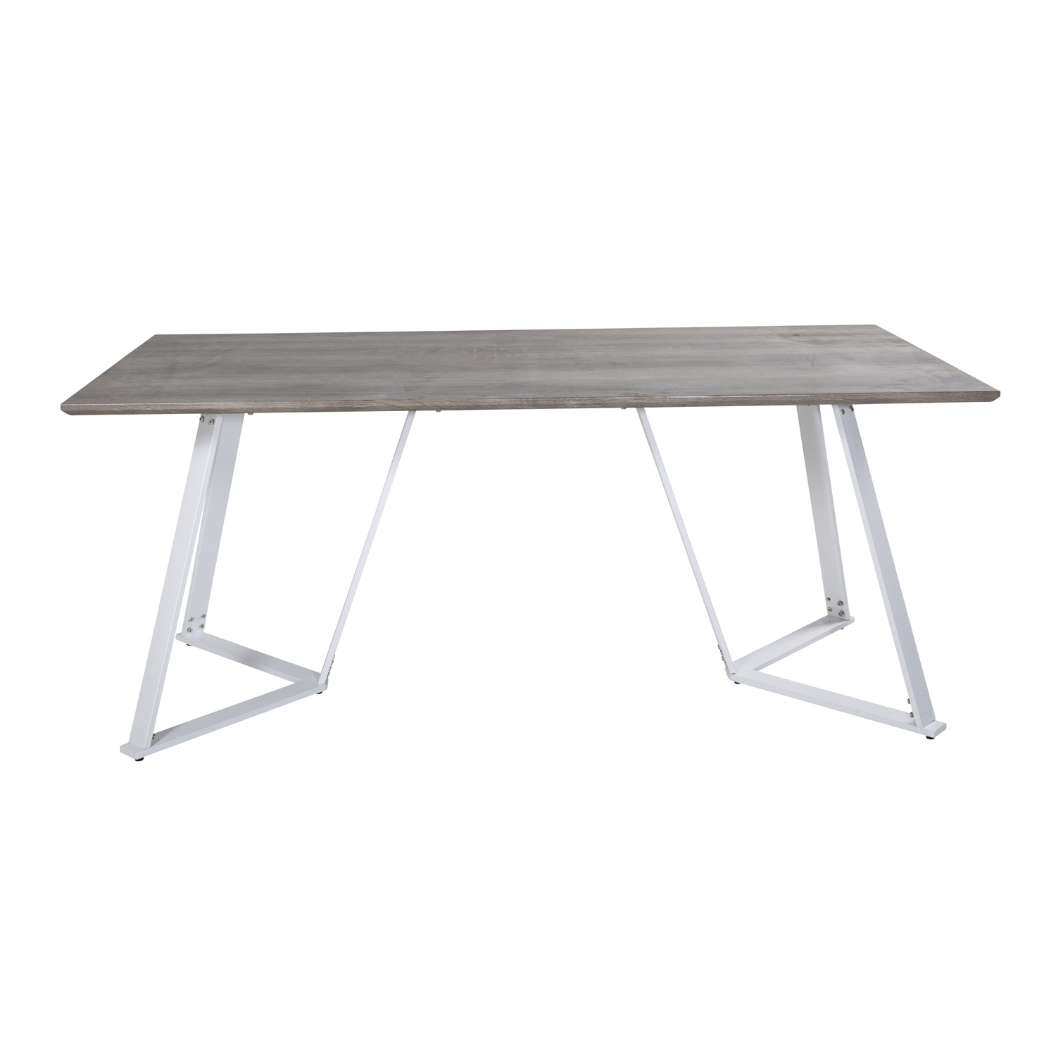 Venture Design Marina Spisebord Grå Mdf Og Hvid Metal  180x90