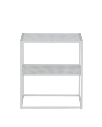 Venture Design Netz Sidebord  Kvadratisk       Hylde Hvid Stål  55x55