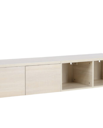 Venture Design Nomi Væghængt Tv-bord       åbne Rum Og   Skuffer Hvidkalket Mdf  180x35
