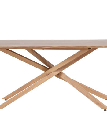 Venture Design Piazza Spisebord  Rektangulær Mocca Mdf Og Stål  90x180