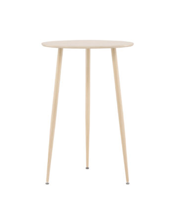 Venture Design Plaza Barbord  Rund Hvidvasket Mdf Og Stål  ø70