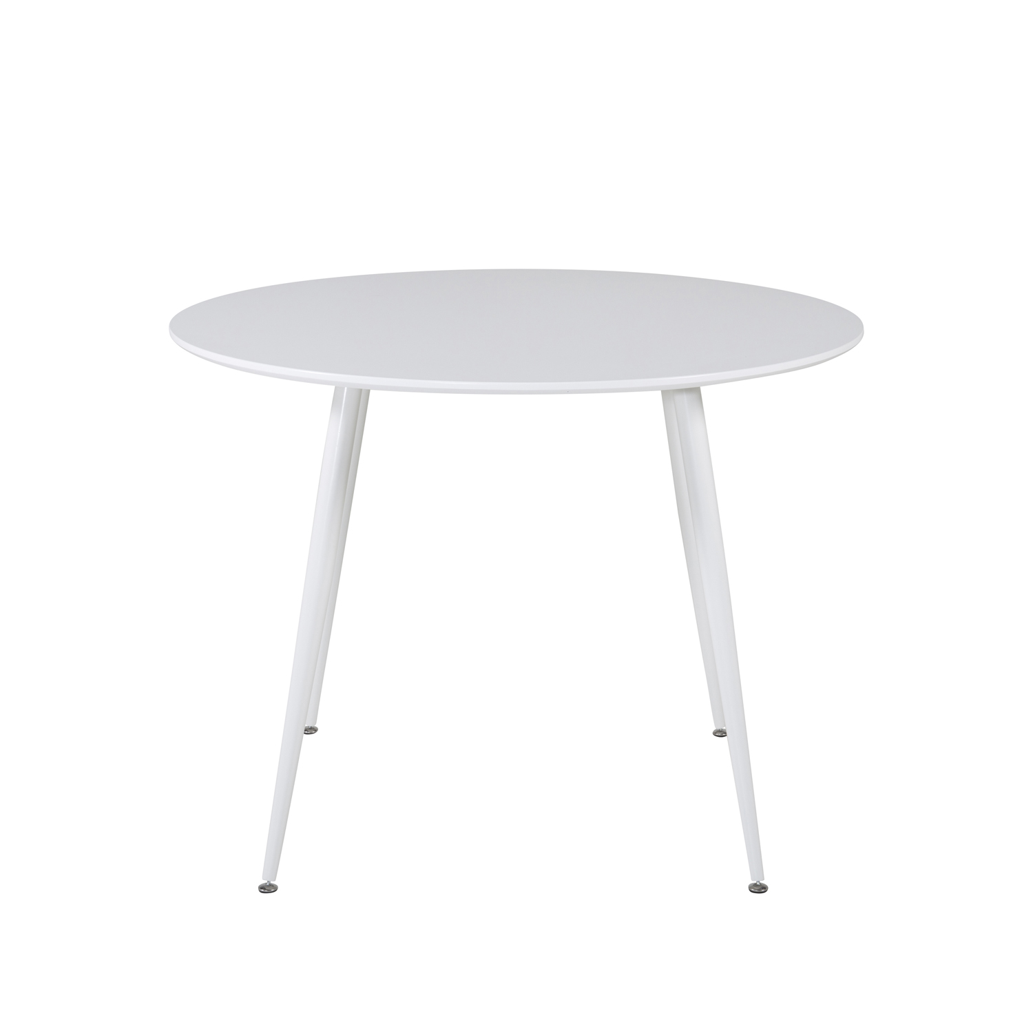 Venture Design Plaza Spisebord Hvid Mdf Og Hvid Metal  ø100