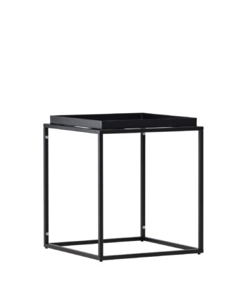 Venture Design Porto Alegre Sidebord  Kvadratisk Sort Stål  45x45